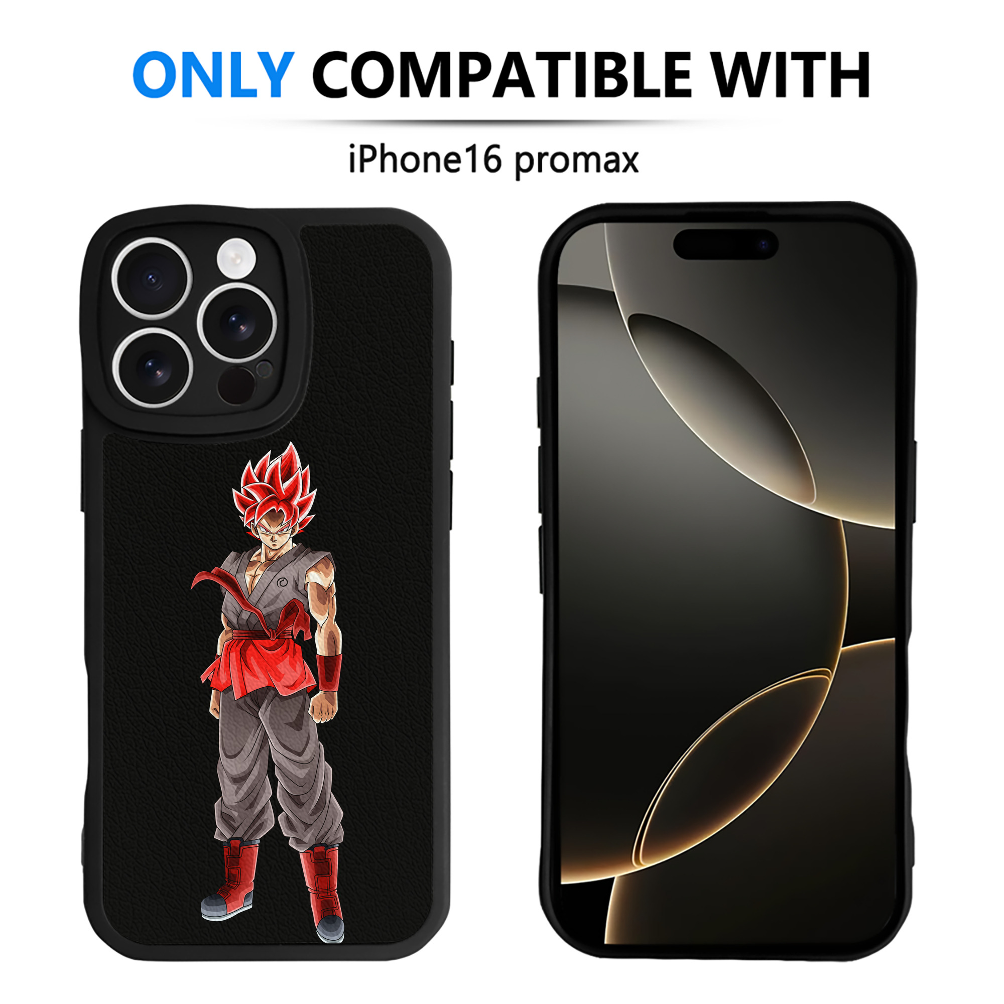 （画像用） ドラゴンボール 孫 悟飯（そんごはん）DRAGON BALL Son Gohan 【iPhone 16シリーズ対応】シリコンスマホケース（レザー調） 材質：シリコン